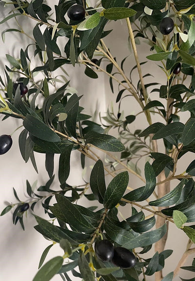 Artificial Olive Tree in Pot, Tall Fake Olive Trees for Indoor Faux Olive Plants for Home Decor