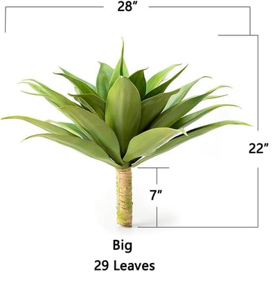 Artificial Agave Plants Larde Fake Agave Planter for indoor Outdoor Decor Decorating Plantas Artificiales