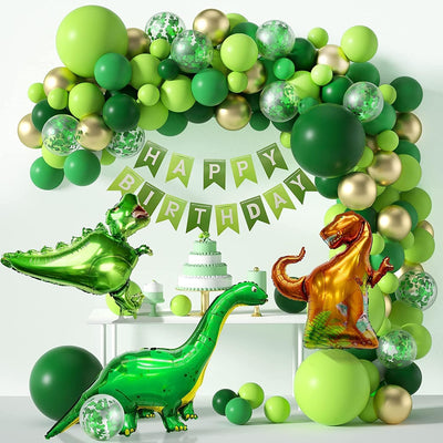 Dinosaur Birthday Party Decorations, Dino Balloon Garland Arch Kit T-Rex Balloons for Jurassic Theme Birthday Party Decor