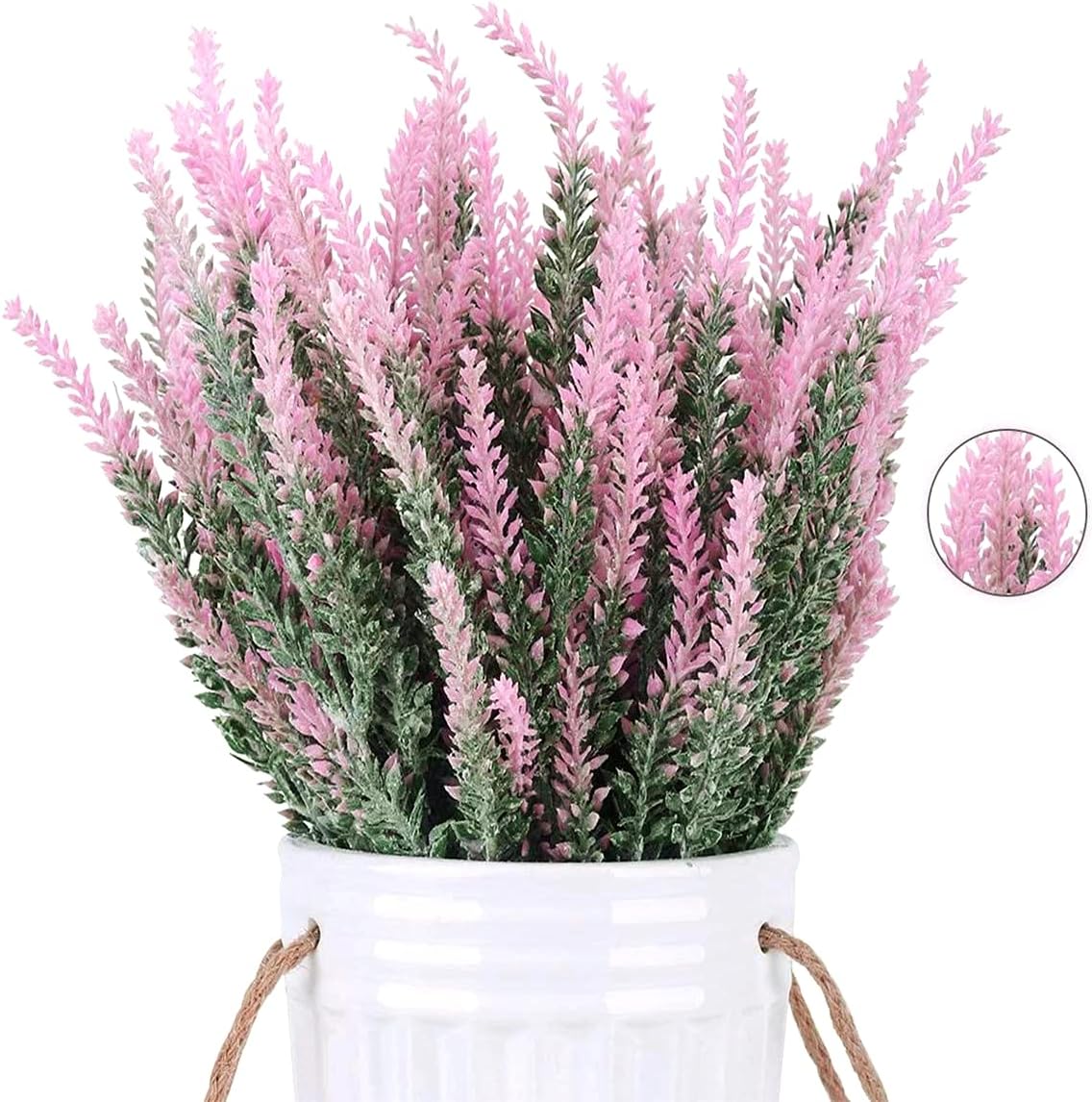 6/8/12 Bundles Artificial Lavender  Red Flowers Silk Lavender Lavender Bouquet Wedding Decor Red