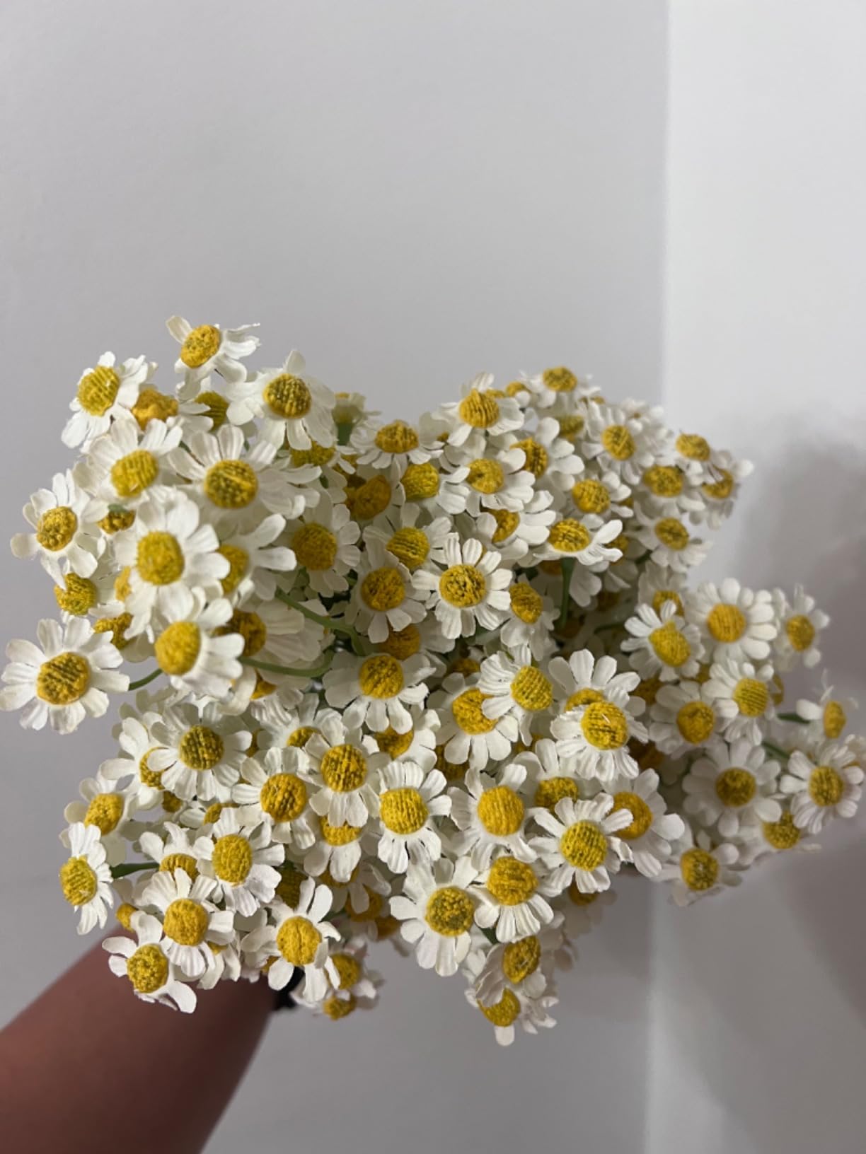 12Pcs Artificial Daisy Flowers Small Daisy Flowers, White Fake Daisies Wild Flowers for Party, Home, Wedding Decor