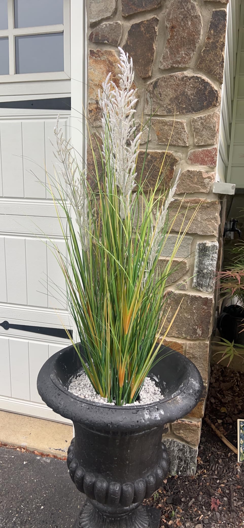 Tall Artificial Grass Plant in Pot Fake Potted Plant Faux Pampas Grass –  AreaDeco