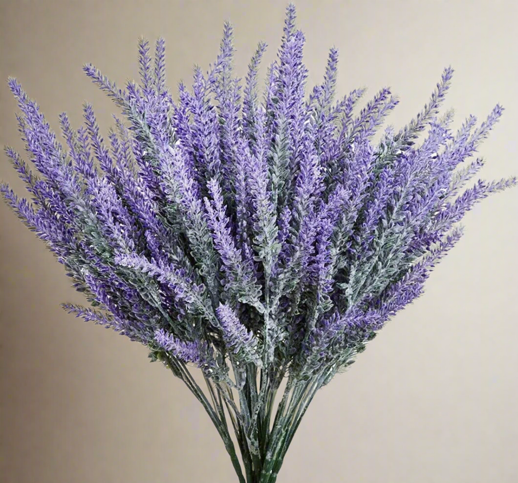 lavender plant fake 12 Bundles Artificial Lavender Flowers Fake Lavender Bouquet Faux Lavender  Bunches Wedding Decor Table Centerpiece Home Garden Patio Decoration