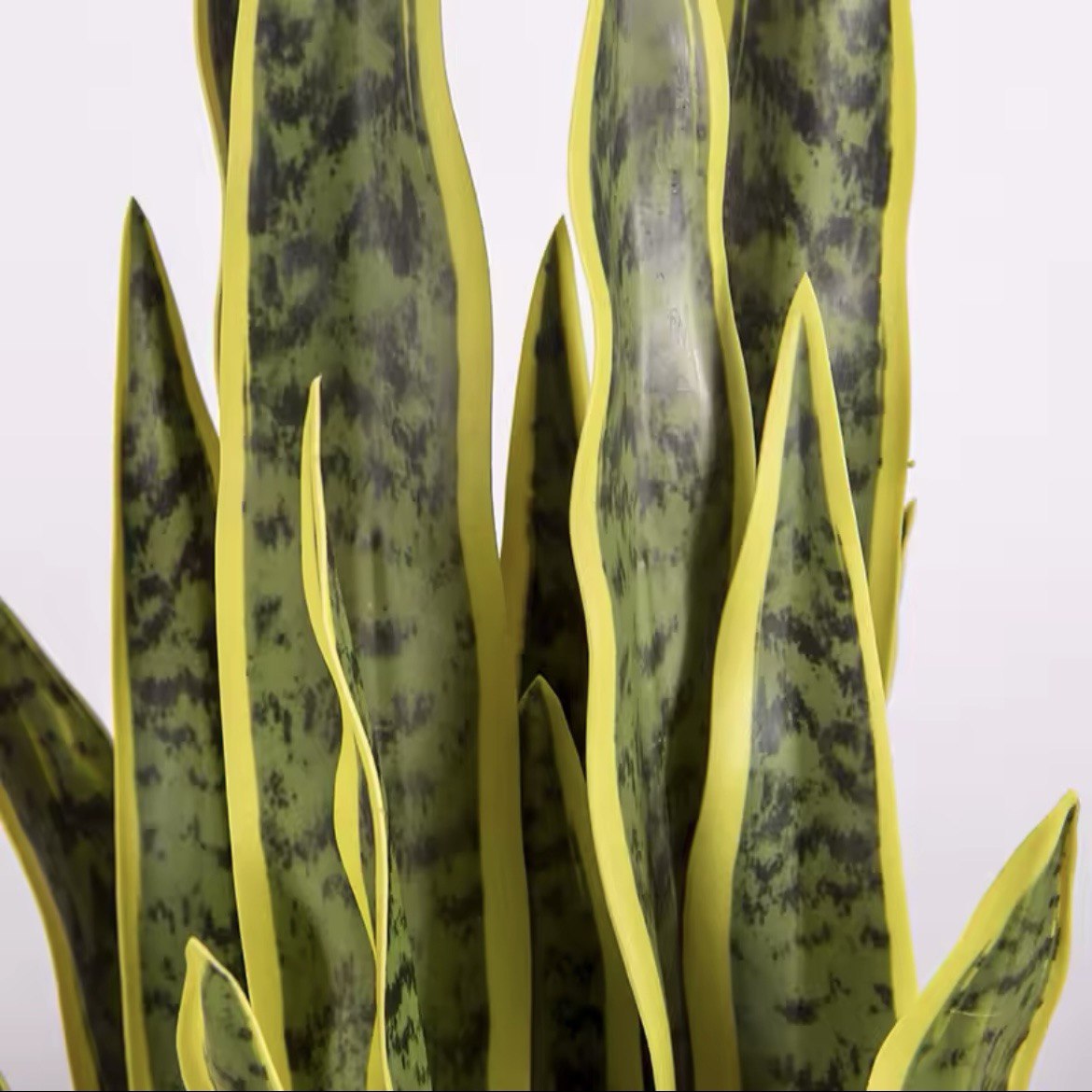 3 FT Artificial Snake Plant Fake Sansevieria in Pot Lifelike Faux Plant Mother in Law Tongue Plant Indoor Decoration Home Decor, Yellow