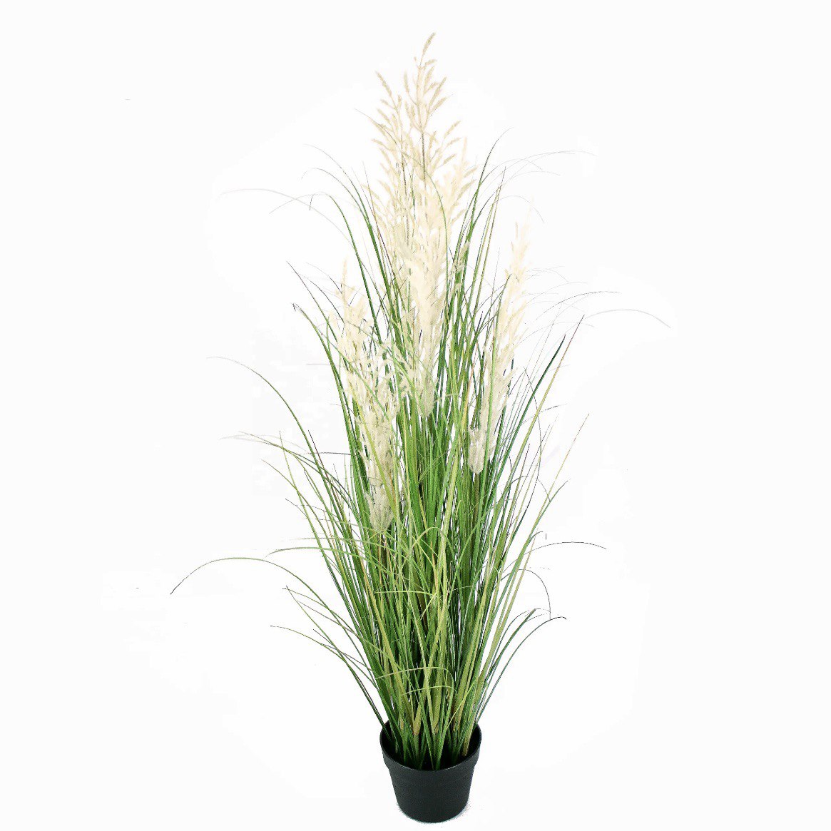 Tall Artificial Grass Plant in Pot Fake Potted Plant Faux Pampas Grass Artificial Greenery Floor Plants Outdoor Decoration