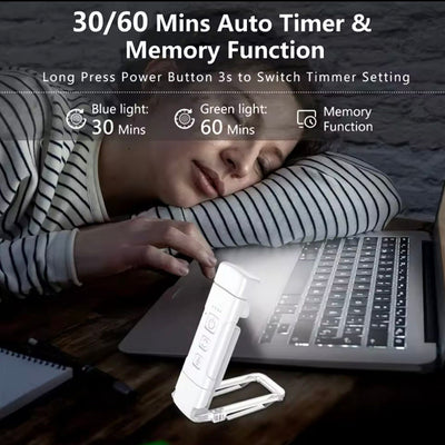 Reading Light, USB Rechargeable Book Light for Reading in Bed, Reading Lamp Clip On Gift for Reading Lovers