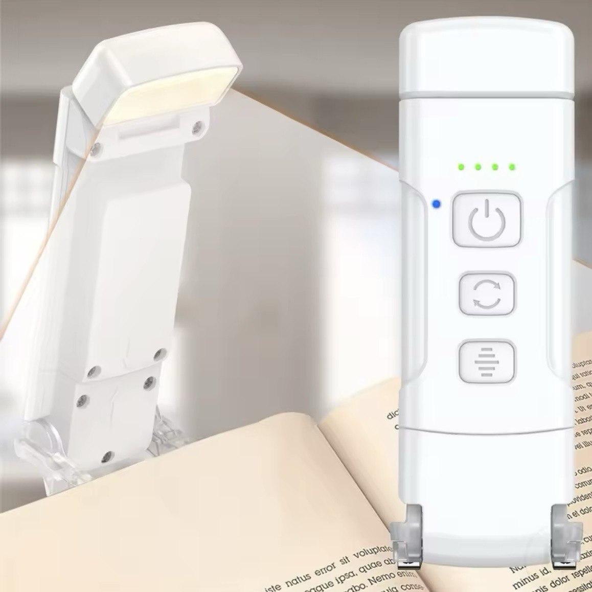 Reading Light, USB Rechargeable Book Light for Reading in Bed, Reading Lamp Clip On Gift for Reading Lovers