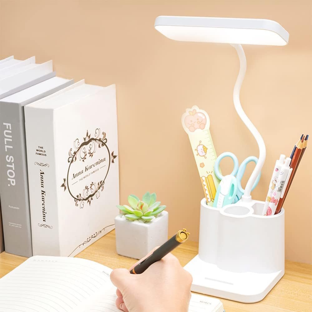 LED Desk Lamp Rechargeable Reading Lamp Flexible Table Lamp for Bedside Office Home