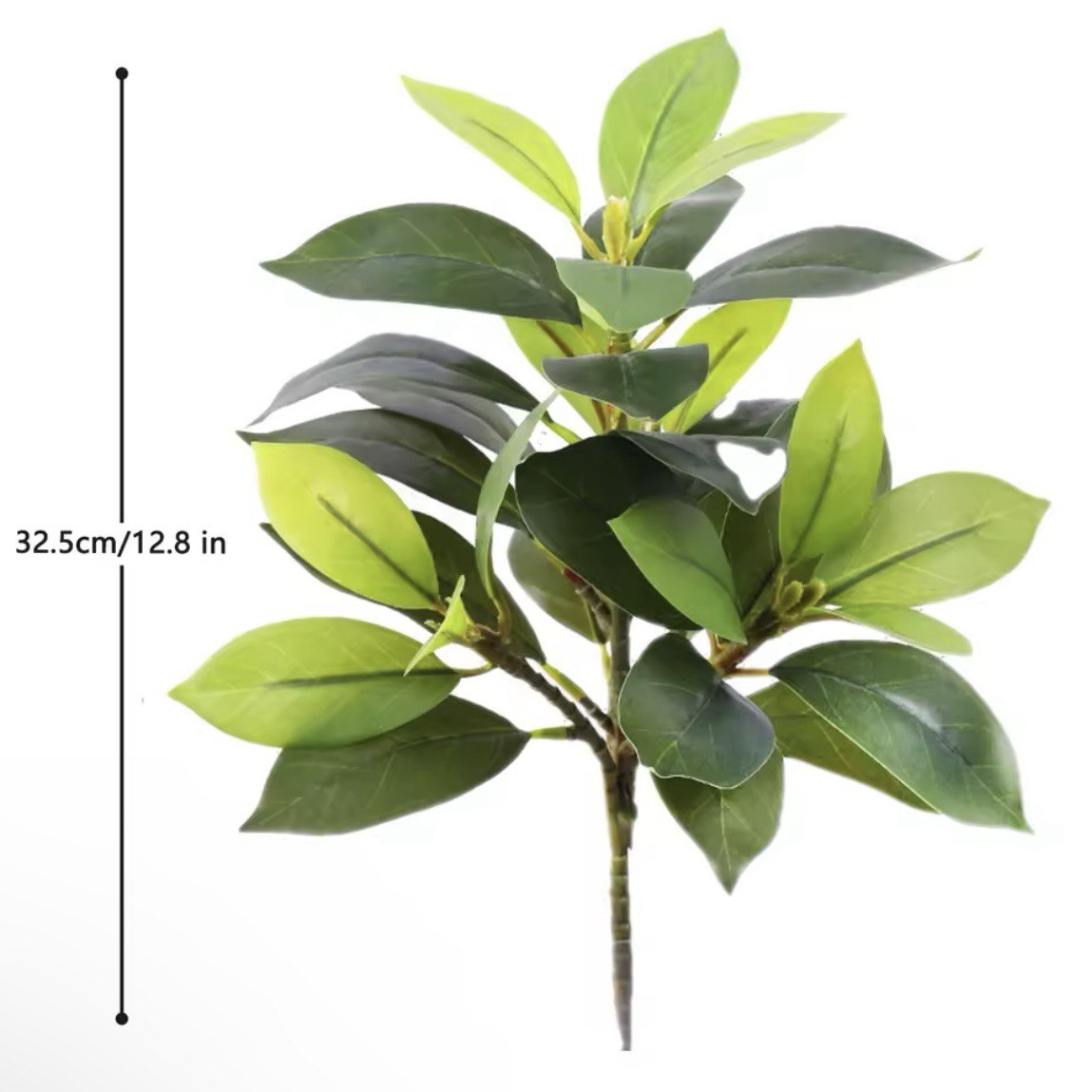 Artificial Ficus Plant Small Croton Plants Unpotted Fake Shrubs Plants Real Touch Faux Greenery outdoor Indoor