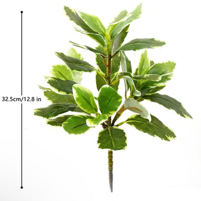 Artificial Ficus Plant Small Croton Plants Unpotted Fake Shrubs Plants Real Touch Faux Greenery outdoor Indoor