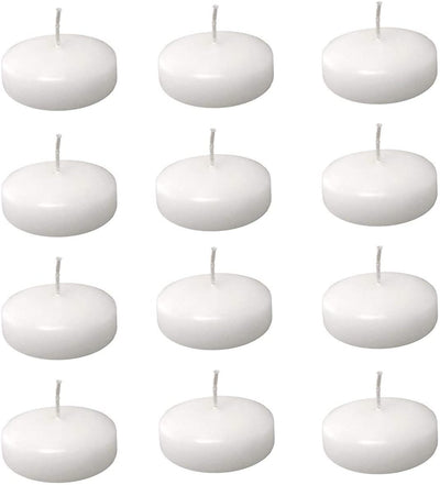 2" White Floating Candles Unscented