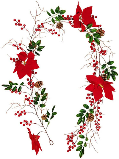 Red Berry Christmas Garland