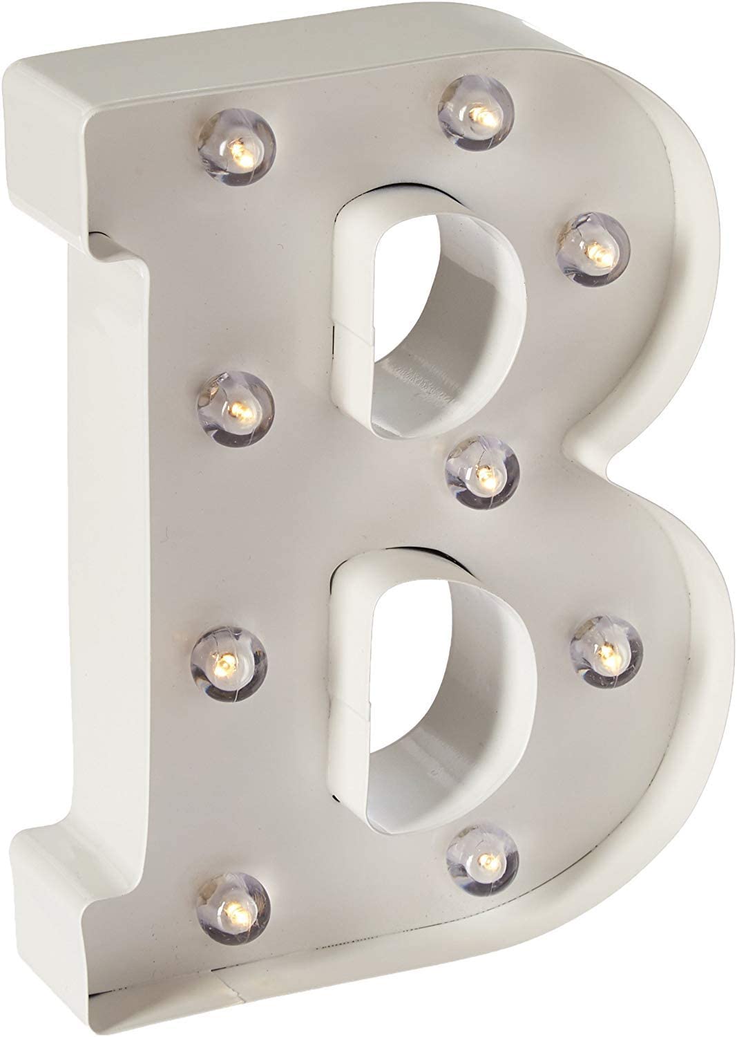 ALPHABET White Metal Marquee Letters 9.90” Tall