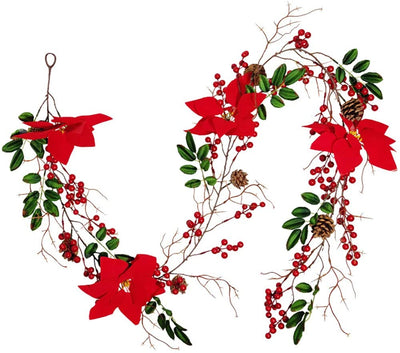 Red Berry Christmas Garland