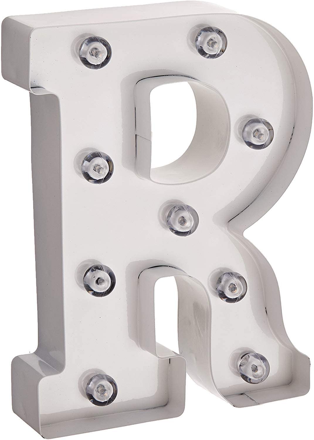 ALPHABET White Metal Marquee Letters 9.90” Tall