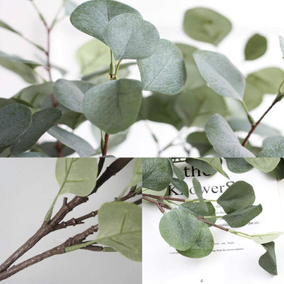 3pcs Artificial Eucalyptus Leaves Stems