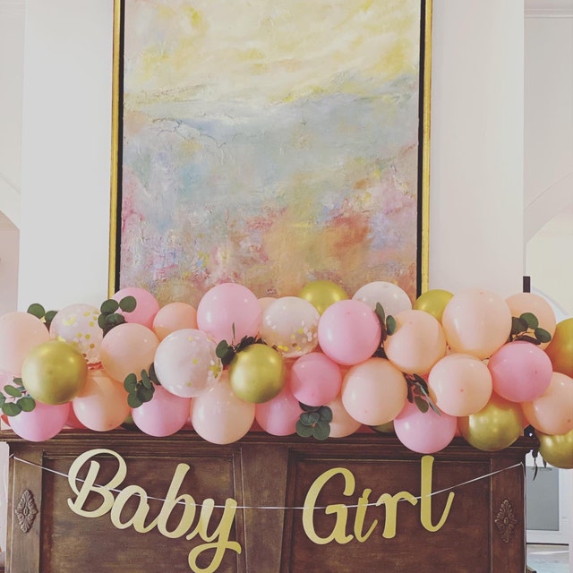 Baby Shower Pink Balloon Arch