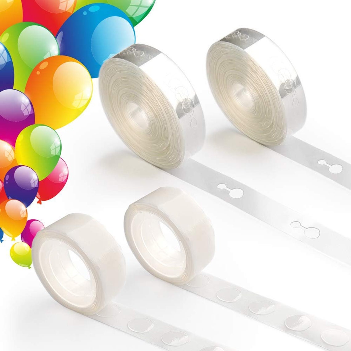 32ft Balloon Tape Strips 200 Dot Glue DIY Balloons Accessories Arch Garland Wall Decorating Strip Kit Party Supplies Birthday Wedding Kids