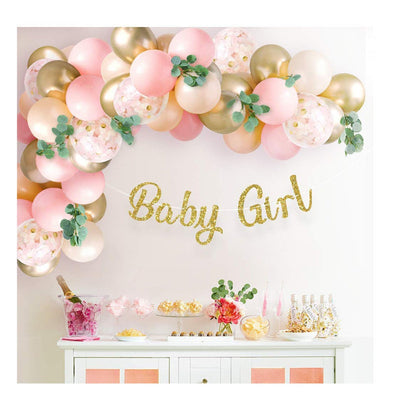 Baby Shower Pink Balloon Arch