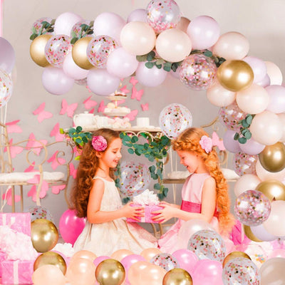 Baby Shower Pink Balloon Arch