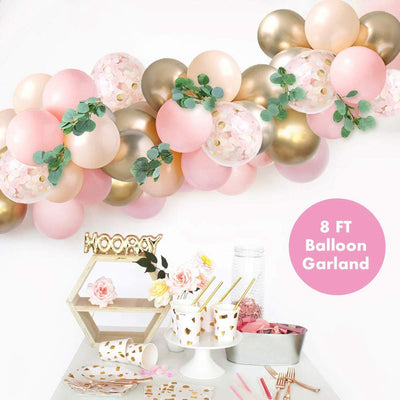 Baby Shower Pink Balloon Arch