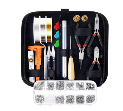 Jewelry Making Kit Pliers Tweezers Needle Jump Rings Jewelry Finding Sets Crafting Tool Repair Beading Supplies Jewelry Beginner Kit
