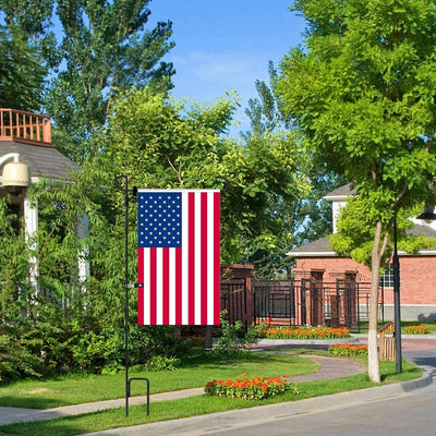 Garden Flag Stand Holder Pole Stopper Anti-Wind Clip USA Season Yard Home Easter Flags Decoration Fixed Storm Flagpoles Metal Flag Stands