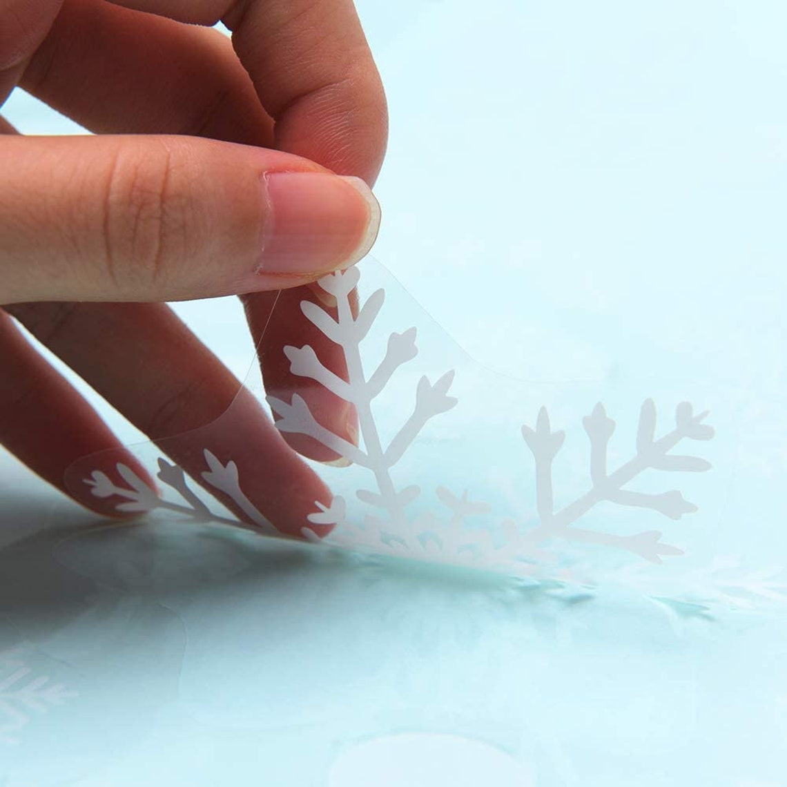 234 PCS Snowflake Window Stickers Clings Decor White Christmas Window Decals Winter Xmas New Year Decorations