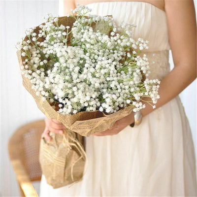 Artificial Baby Breath White Fake Gypsophila Stems Baby's Breath Flowers Party Decoration DIY Wedding Bouquet Home Decor