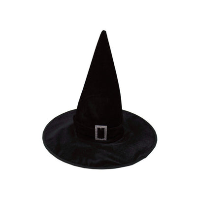 Black Witch Hat Velour Witch Hats Wizard Hat Witches Costume Accessory Halloween Party Accessories for Adult