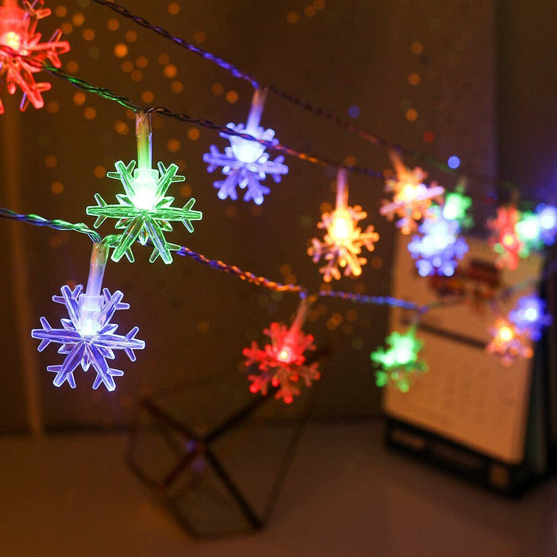 Snowflake String Lights