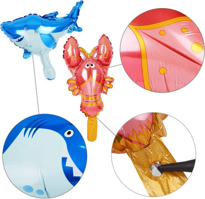 Large Foil Animal Fish Balloons Marine Party Decorations Under The Sea Party Supplies Ocean Theme Mermaid Birthday Decor Fish Mylar Balloon